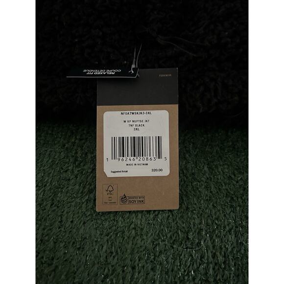 NWT North Face Women’s High Pile Sherpa Nuptse Short Crop 3XL Jacket Black J11 - Picture 12 of 16